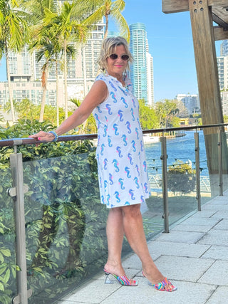 LULU B SHORELINE CHARM RUFFLE DRESS LULU-B