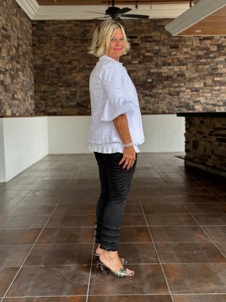 LULU-B SOUTH BEACH BLACK ANKLE PANT LULU-B