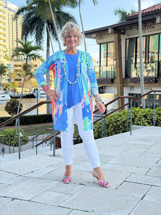 ETHYL OCEAN SPLASH CARDIGAN ETHYL JEANS