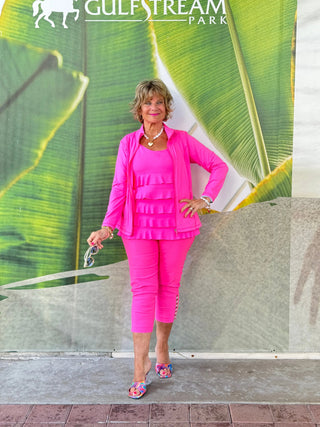 LULU-B HOT PINK ZIPPER JACKET LULU-B