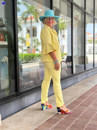 Ethyl The End Yellow Game Pant - Gloss ETHYL JEANS