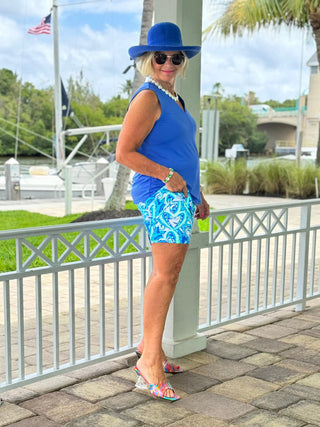 BLUE DREAMING HEARTS SKORT LULU-B