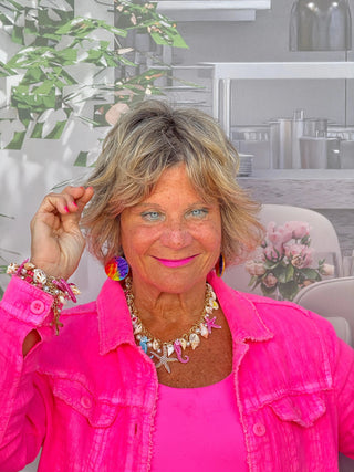 TROPICAL BEACH STARFISH PINK NECKLACE CATHYS RESORTWEAR