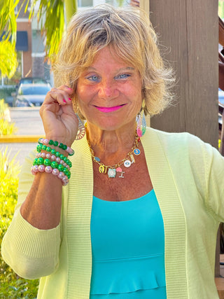 LULU-B CLEAR YELLOW PEYTON SHRUG LULU-B