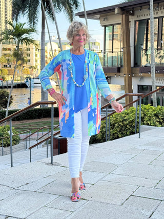 ETHYL OCEAN SPLASH CARDIGAN ETHYL JEANS