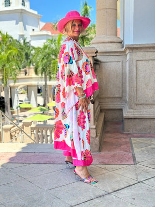 TROPICAL SEASHELL PALAZZO CATHYS RESORTWEAR