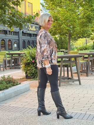 LEOPARD TAN FASHION TOP Cathys Place