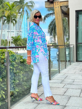 SPLASH OF PINK  TUNIC LULU-B