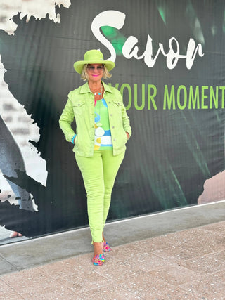 Ethyl Denim Lime Dream Jacket - Love ETHYL JEANS