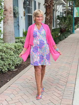 PINK PINEAPPLE DREAM SCALLOP DRESS LULU-B