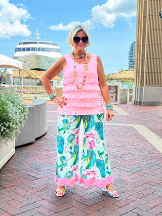 TROPICAL TULIP PALAZZO CATHYS RESORTWEAR