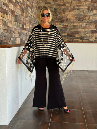 FANCY BLACK PALAZZO Cathys Place