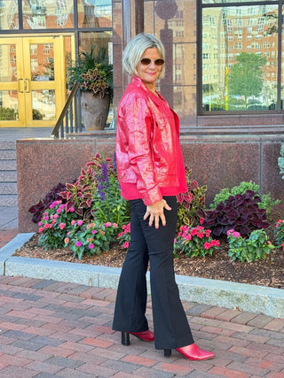 Red Metallic Jacket Cathys Place