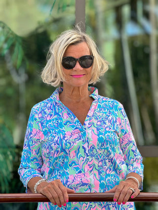 SPLASH OF PINK  TUNIC LULU-B