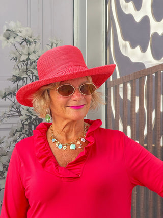 LULU-B STRAWBERRY RUFFLE TOP LULU-B