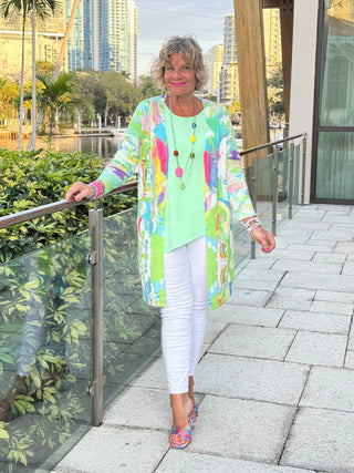 ETHYL SPLASH OF COLOR CARDIGAN ETHYL JEANS