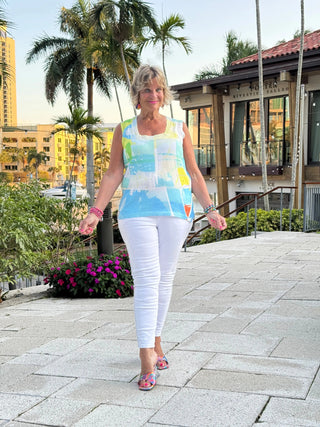ETHYL CIRCLE OF SUN TANK ETHYL JEANS