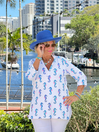 LULU B SHORELINE CHARM TUNIC LULU-B