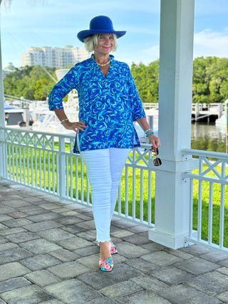 FANTASIA BLUE TUNIC LULU-B