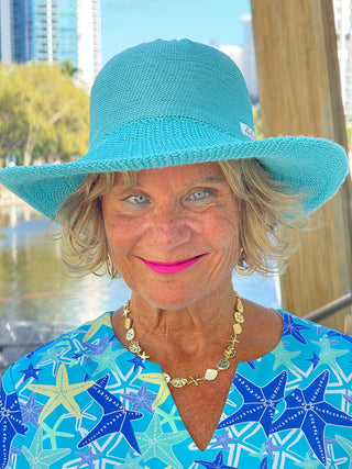 LULU B STARFISH SPLASH NOTCH SLEEVE DRESS LULU-B