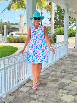 PINK PETALS RUFFLE DRESS LULU-B