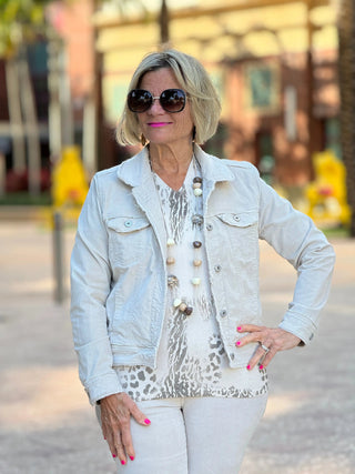 LULU-B STONE VELOUR PANTS LULU-B