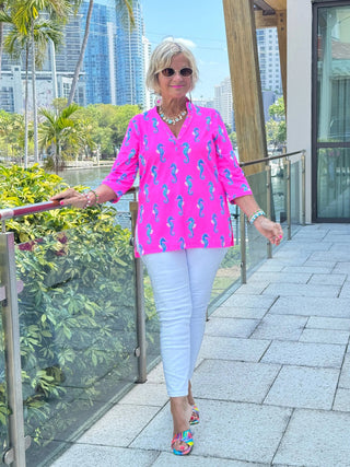 LULU B SEAHORSE BAY TUNIC LULU-B