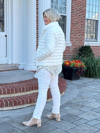 LULU-B IVORY FAUX FUR JACKET LULU-B