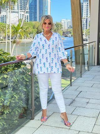 LULU B SHORELINE CHARM TUNIC LULU-B