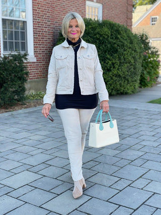 LULU-B STONE VELOUR JACKET LULU-B