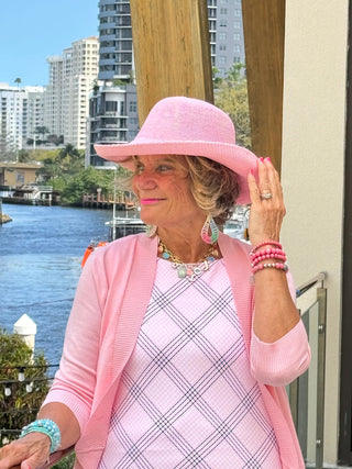 LULU B PINK CHIC MIDI SHIFT MAXI DRESS LULU-B