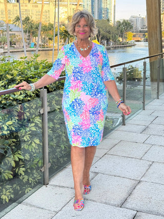 SALINA REEF ELBOW DRESS LULU-B