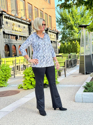 LULU-B WINTER WHITE RUFFLE TOP LULU-B