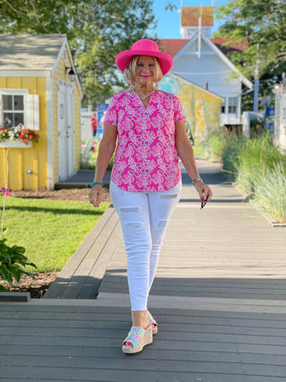 PINK LANE SHORT SLEEVE LULU-B