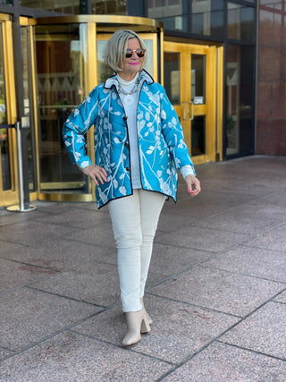 EMERALD SHADES OF FALL REVERSIBLE JACKET I REVERSIBLES
