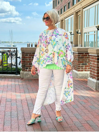 TROPICAL TURTLE TUNIC CATHYS RESORTWEAR