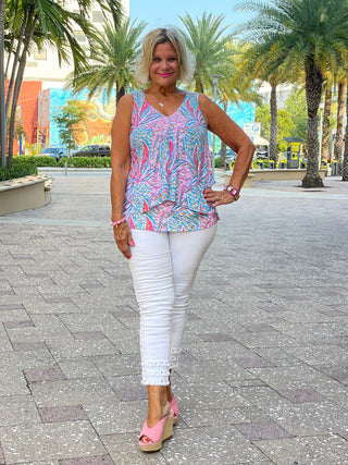 PINK PINEAPPLE TANK TOP - Cathys Place