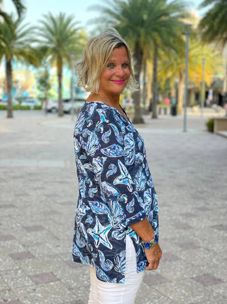 NAVY STARFISH TUNIC - Cathys Place