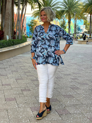 NAVY STARFISH TUNIC - Cathys Place