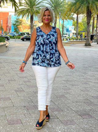 NAVY STARFISH TANK - Cathys Place