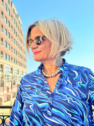 LULU-B SIZZLE BLUE TUNIC Banana Boat