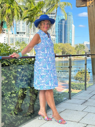 LULU B CORAL BREEZE RUFFLE DRESS LULU-B