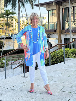 ETHYL OCEAN SPLASH CARDIGAN ETHYL JEANS