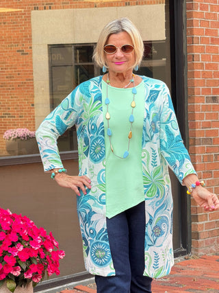 Ethyl Classic Long Length Cardi - Sheldon LULU-B