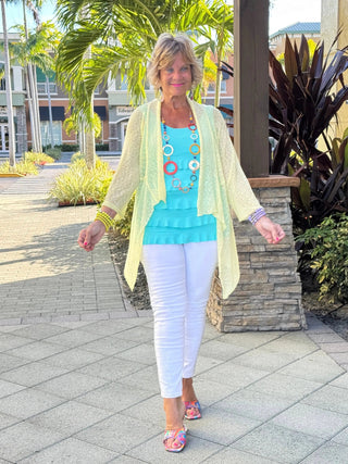 LULU-B CLEAR SUNSHINE RUFFLE WRAP LULU-B