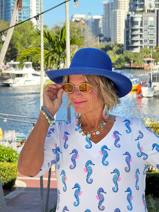 LULU B SHORELINE CHARM ELBOW SLEEVE DRESS LULU-B