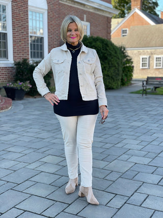 LULU-B STONE VELOUR JACKET LULU-B