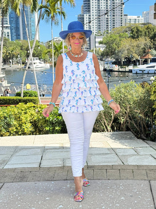 LULU B SHORELINE CHARM CHA CHA TANK LULU-B