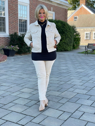 LULU-B STONE VELOUR JACKET LULU-B