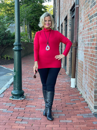 BASE LAYER TURTLE NECK RED - Cathys Place